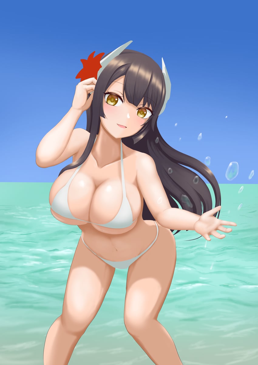 hiei (azur lane) drawn by rice_wine_bell_hiei