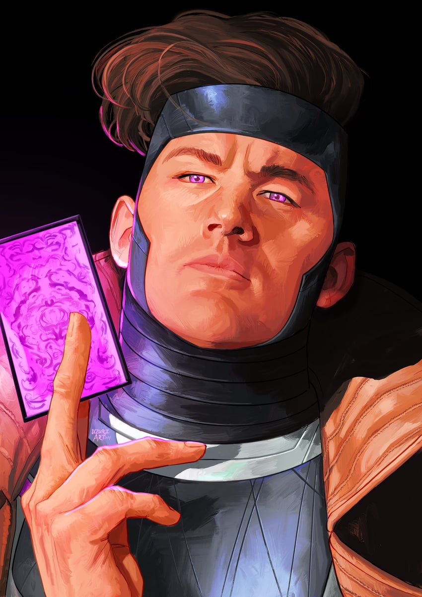 gambit (marvel and 1 more) drawn by uzuri_art