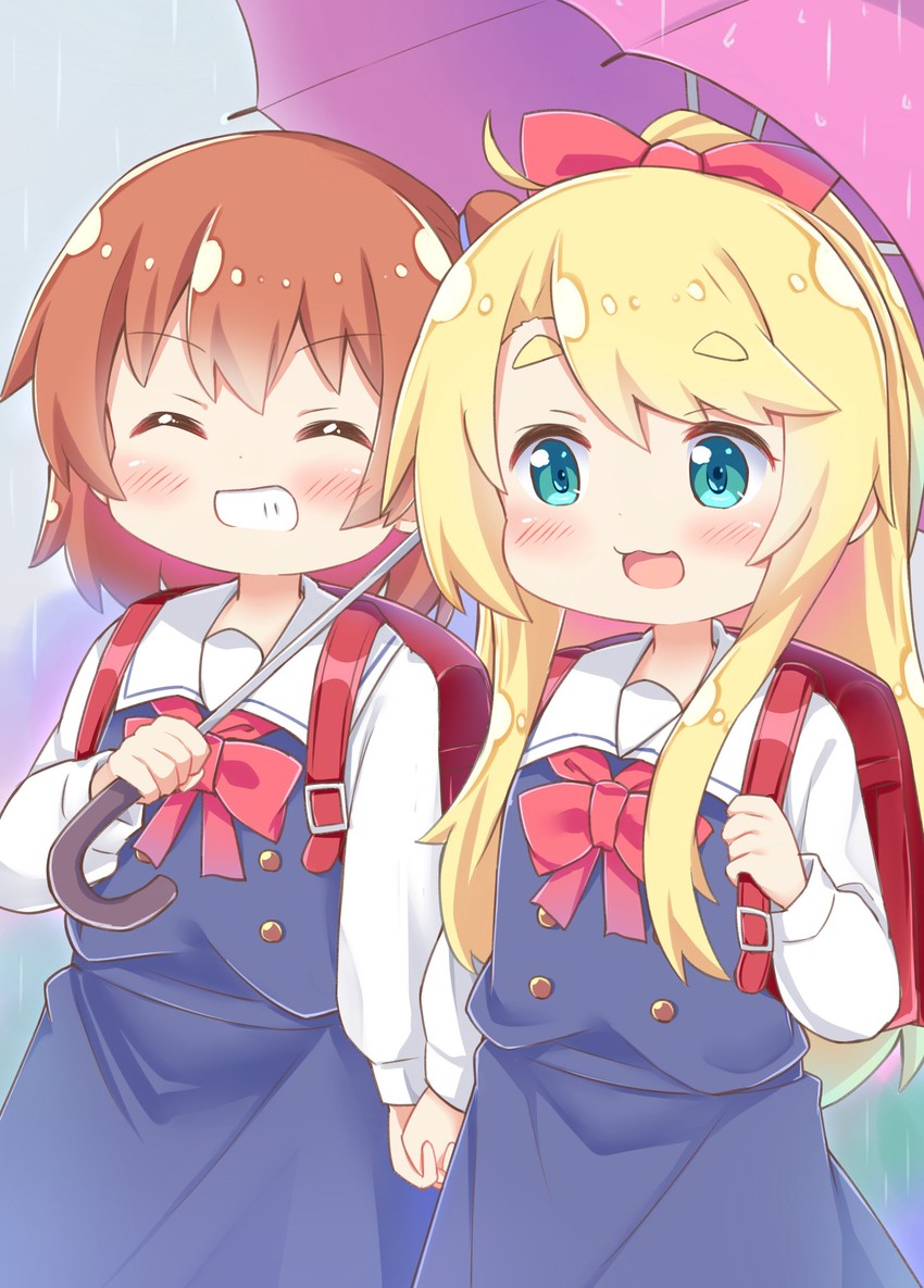 himesaka noa and hoshino hinata (watashi ni tenshi ga maiorita!) drawn by esureki