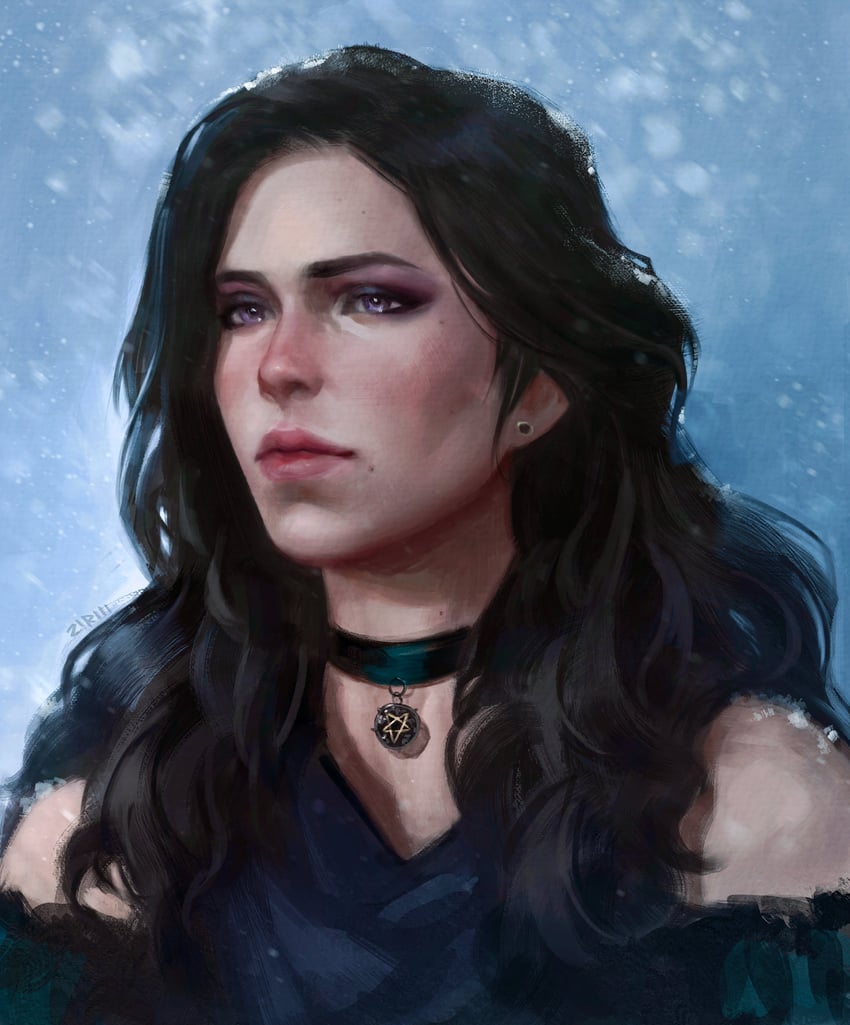 yennefer of vengerberg (the witcher and 1 more) drawn by katlovesstar