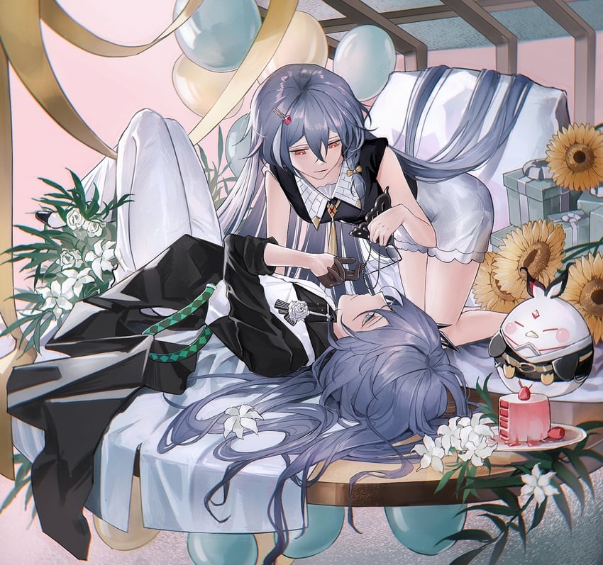 fu hua and herrscher of sentience (honkai and 1 more) drawn by hana967531
