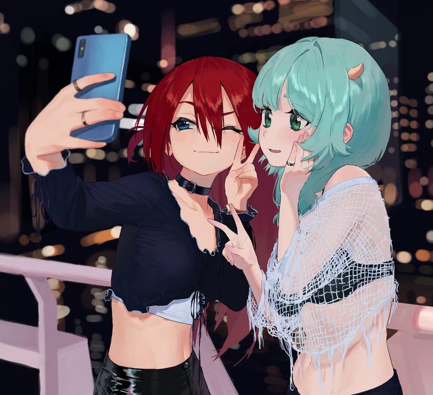 hipa and nahia (original and 1 more) drawn by some1else45