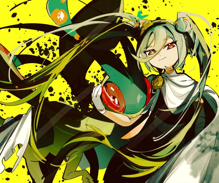 hatsune miku, flygon, and ground miku (pokemon and 2 more) drawn by liangle