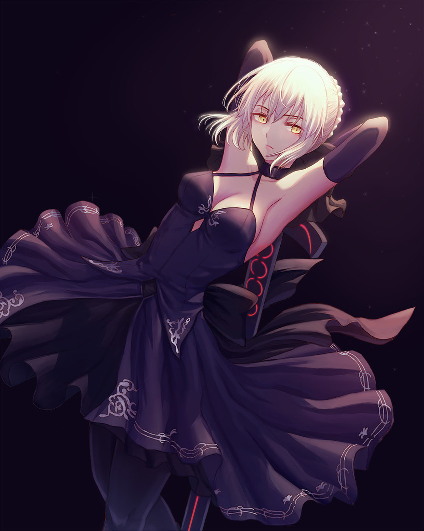 artoria pendragon and saber alter (fate and 1 more) drawn by seungju_lee