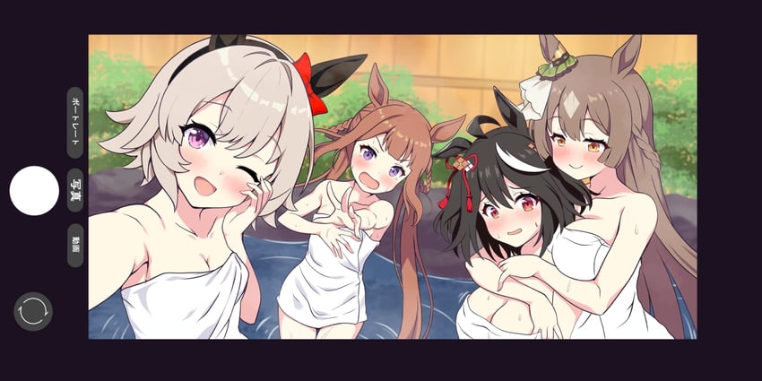 satono diamond, kitasan black, curren chan, and sweep tosho (umamusume) drawn by feeri