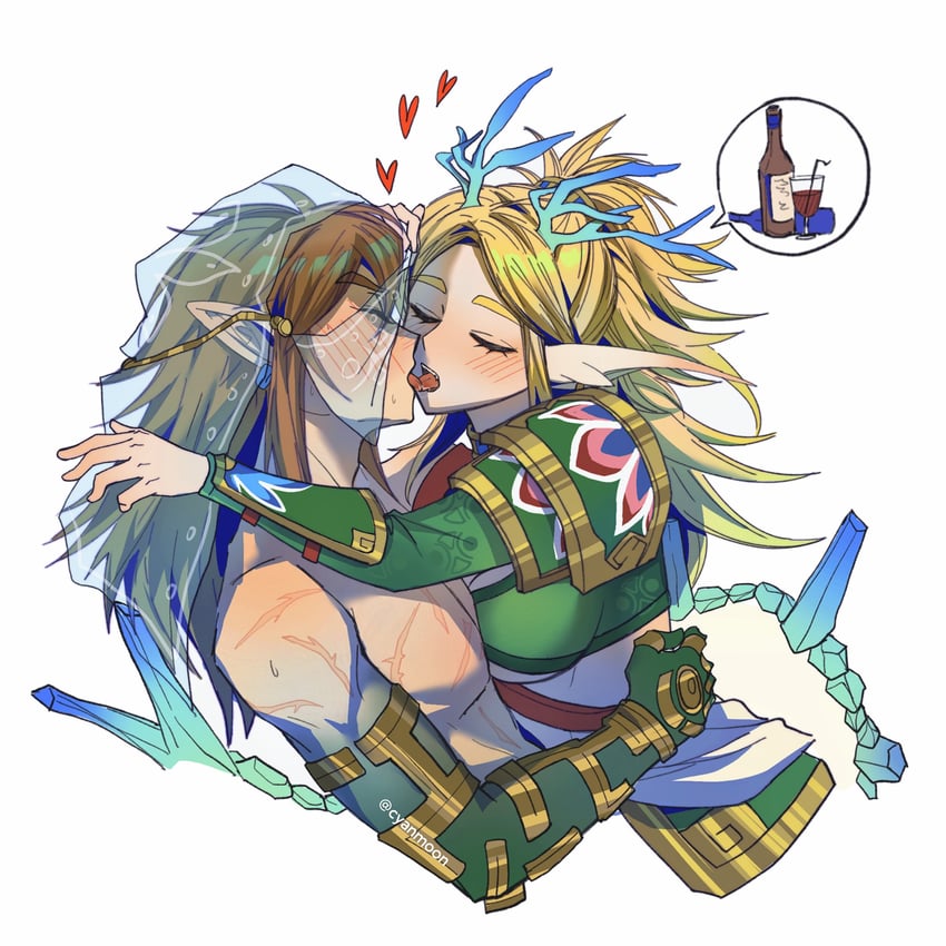 link, princess zelda, and light dragon (the legend of zelda and 1 more) drawn by shuo_yue