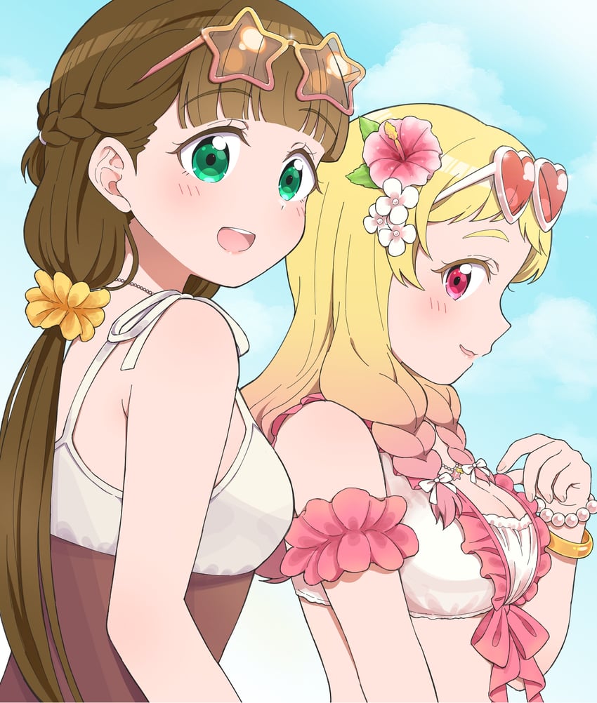 onitsuka natsumi and sakurakoji kinako (love live! and 2 more) drawn by jenny_(je2live)