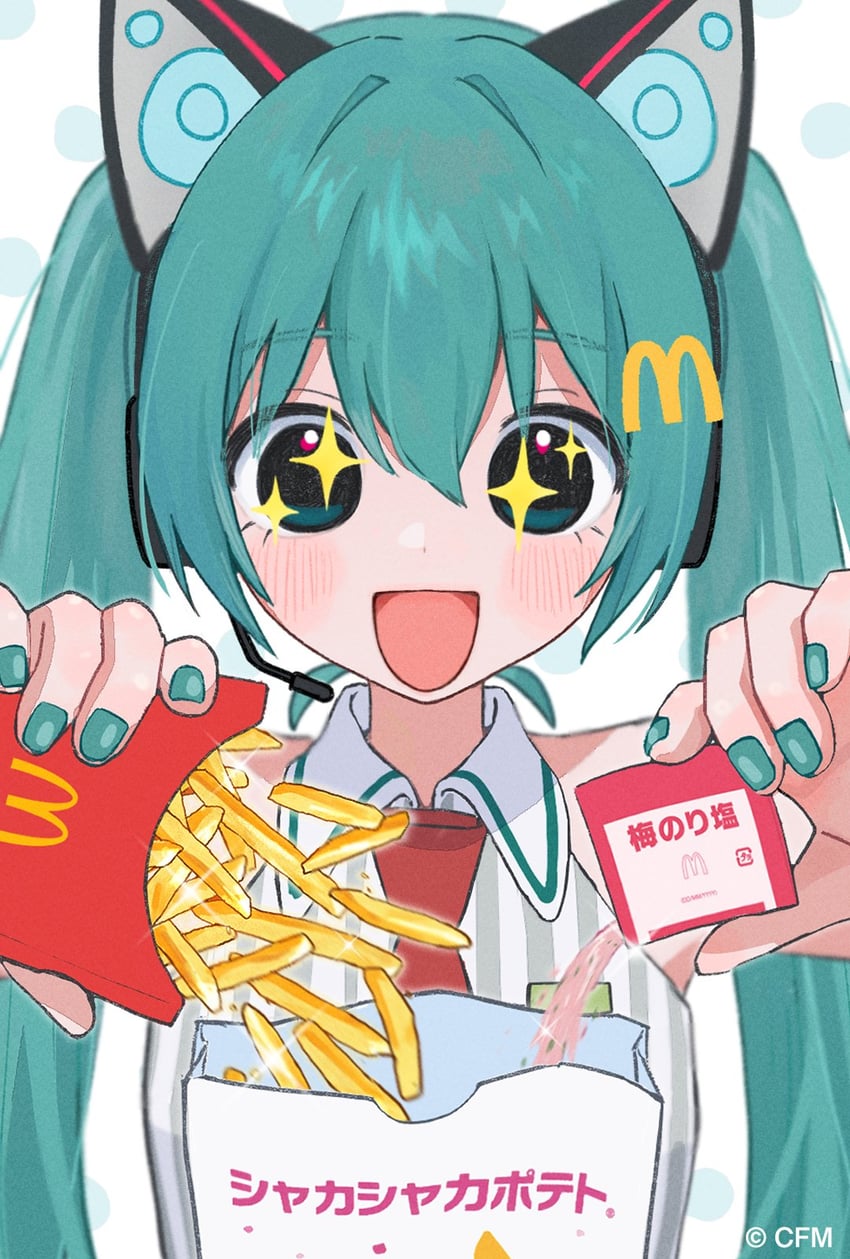 hatsune miku (vocaloid and 2 more) drawn by hamafugu