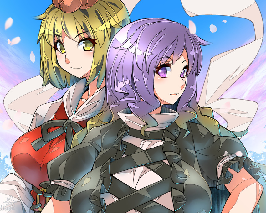 hijiri byakuren and toramaru shou (touhou) drawn by umigarasu_(kitsune1963)