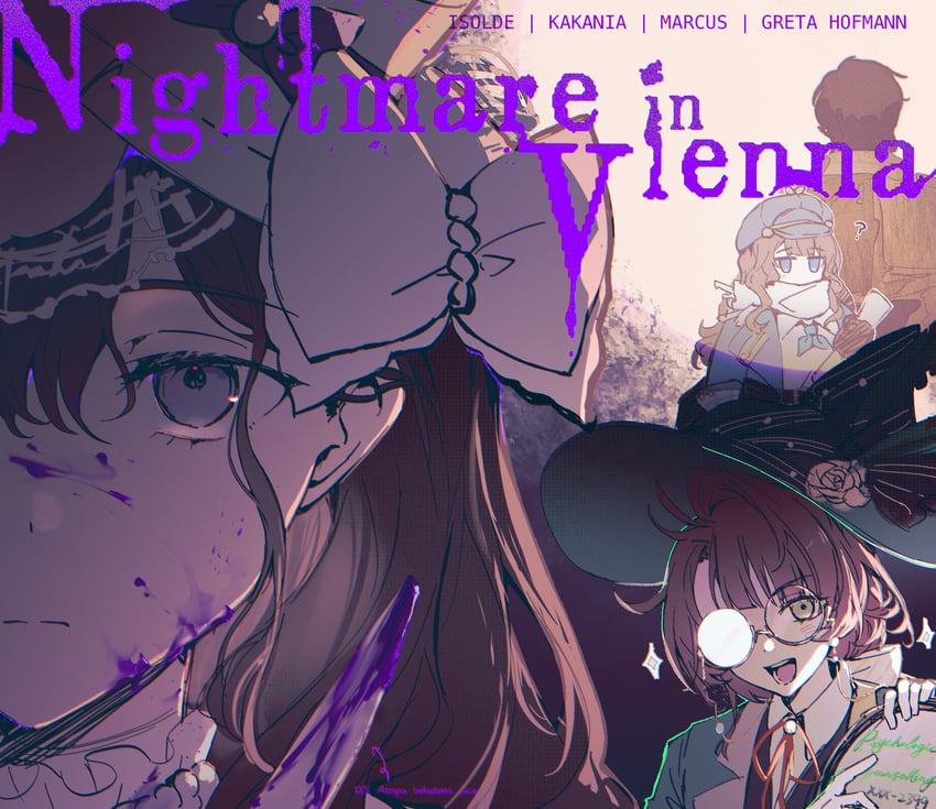 isolde, kakania, marcus, and greta hofmann (reverse:1999) drawn by muonrei00