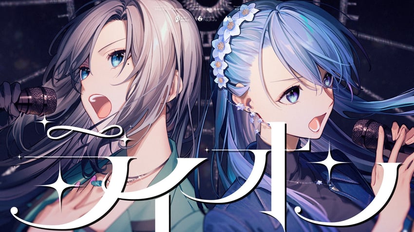 nagihara suzuna and sumeragi miona (riot music) drawn by laru