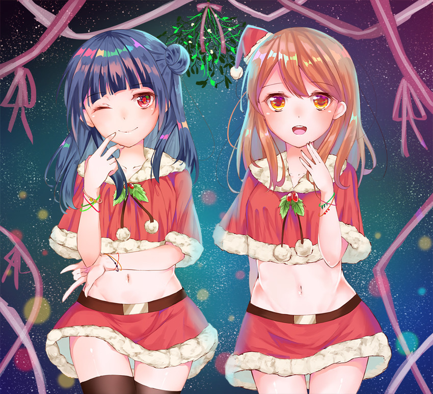 tsushima yoshiko and kunikida hanamaru (love live! and 1 more) drawn by lemon_t
