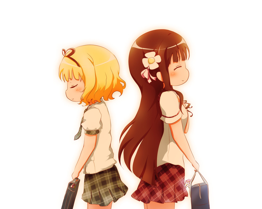 kirima syaro and ujimatsu chiya (gochuumon wa usagi desu ka?) drawn by goth_risuto