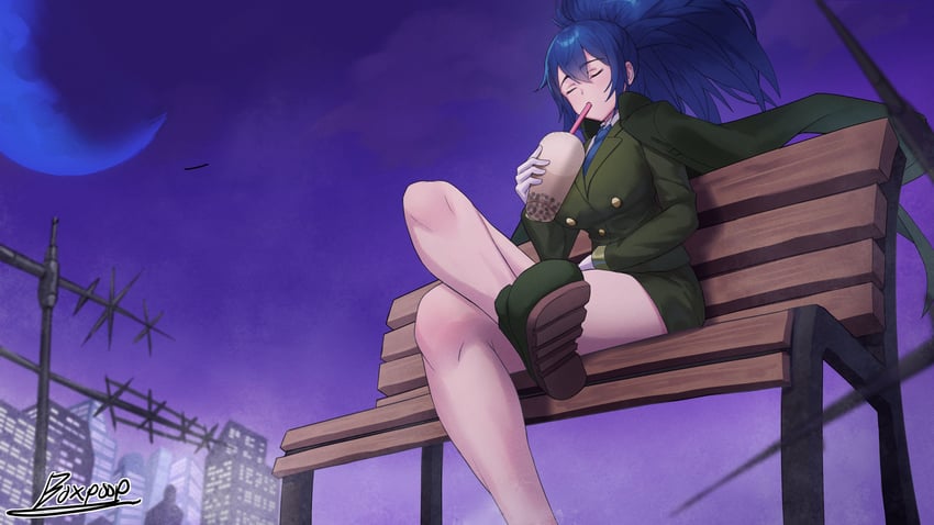 leona heidern (the king of fighters and 1 more) drawn by poopman