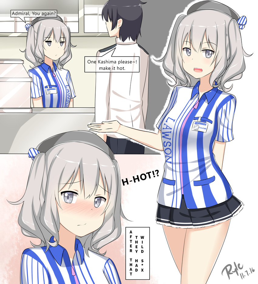 admiral and kashima (kantai collection and 1 more) drawn by ryle