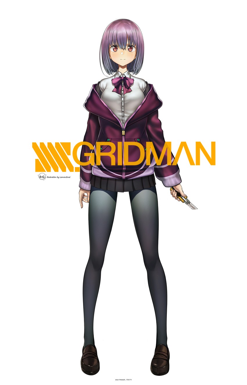 shinjou akane (gridman universe and 1 more) drawn by murasaki_saki