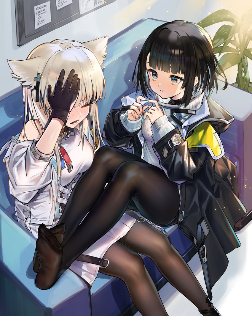 perlica, endministrator, and female endministrator (arknights and 1 more) drawn by moyume