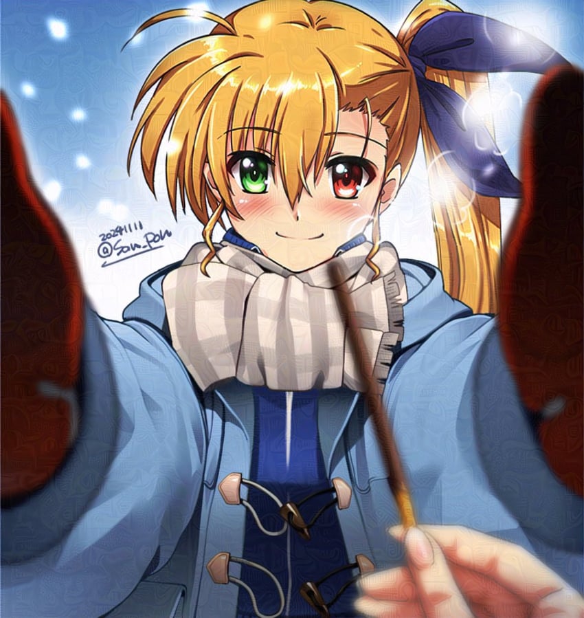 vivio (lyrical nanoha and 1 more) drawn by san-pon