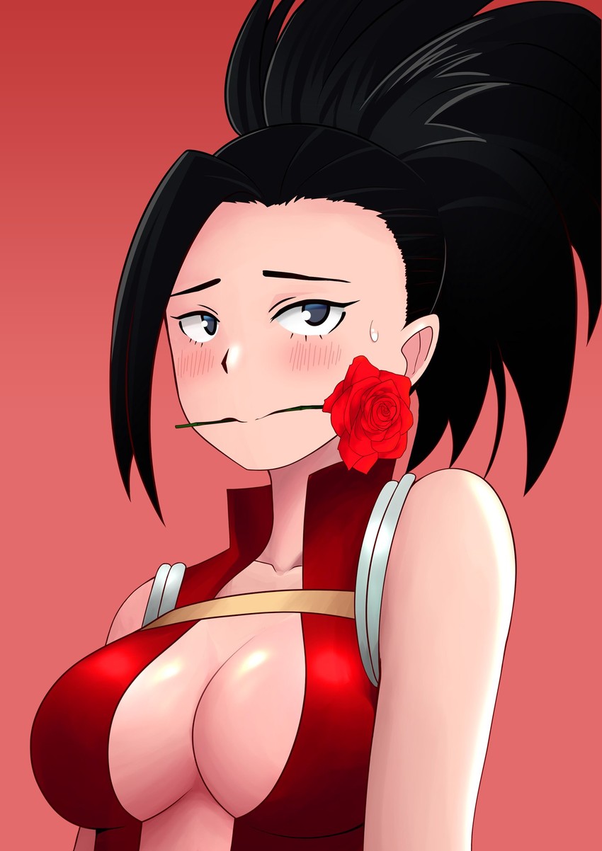 yaoyorozu momo (boku no hero academia) drawn by the_only_shoe