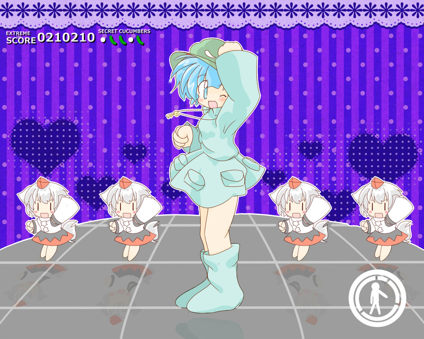 inubashiri momiji and kawashiro nitori (touhou and 1 more) drawn by ruto5102