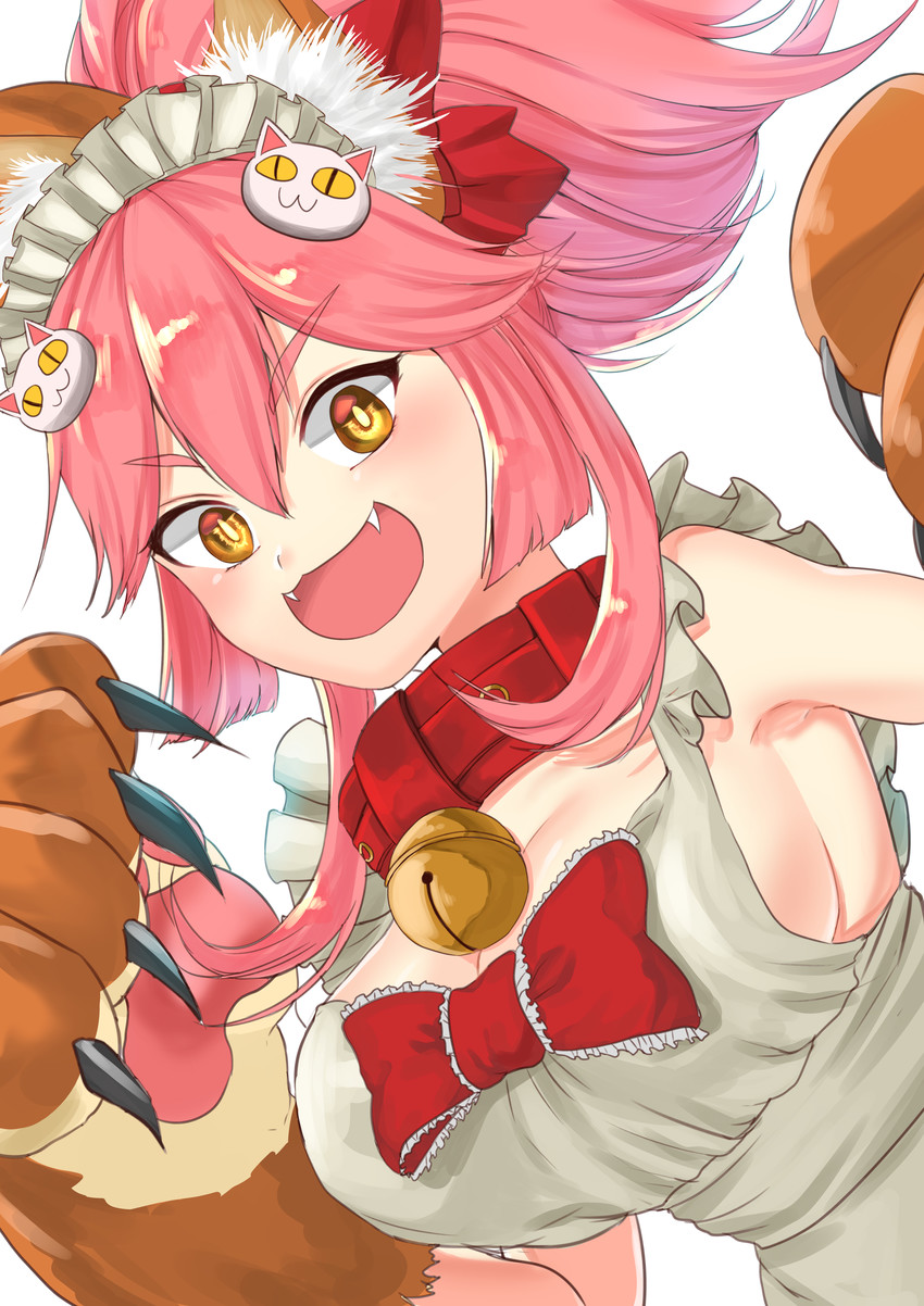 tamamo and tamamo cat (fate and 1 more) drawn by misiyou_platoni