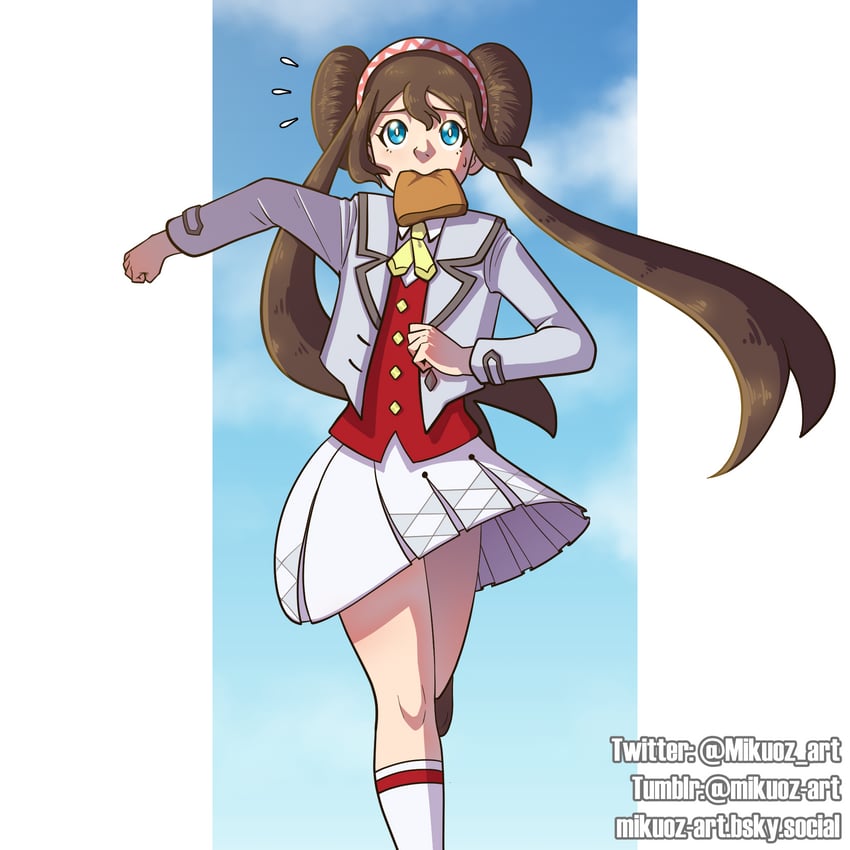 rosa (pokemon and 1 more) drawn by mikuoz-art