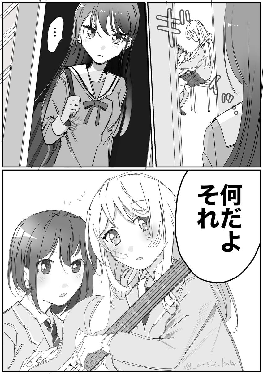 chihaya anon, shiina taki, and takamatsu tomori (bang dream! and 1 more) drawn by a_shi_kake