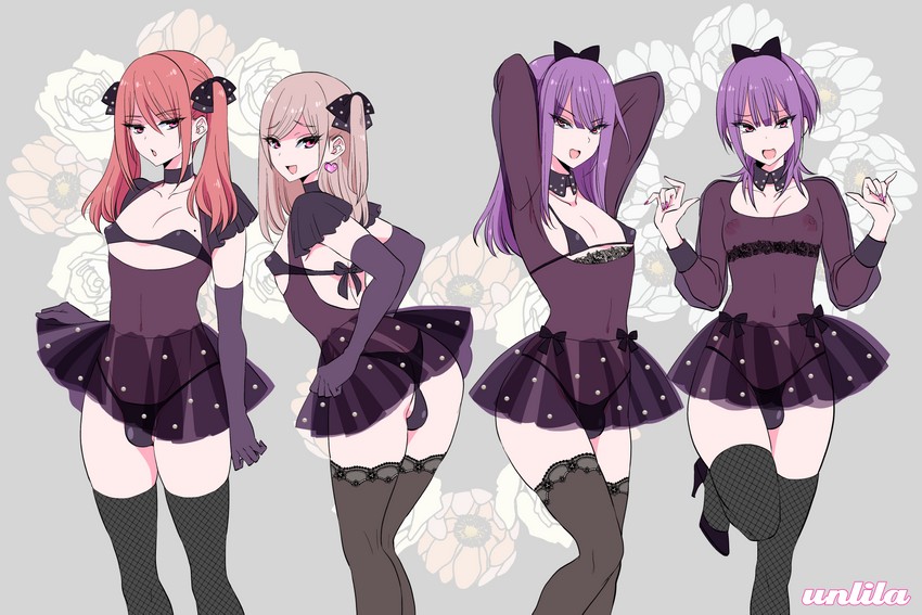 kana, jurio, mitsuru, and mikage (original) drawn by nagano_rira
