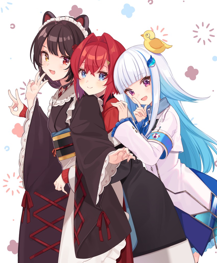 lize helesta, ange katrina, inui toko, and sebastian piyodore (nijisanji) drawn by shigure_ui