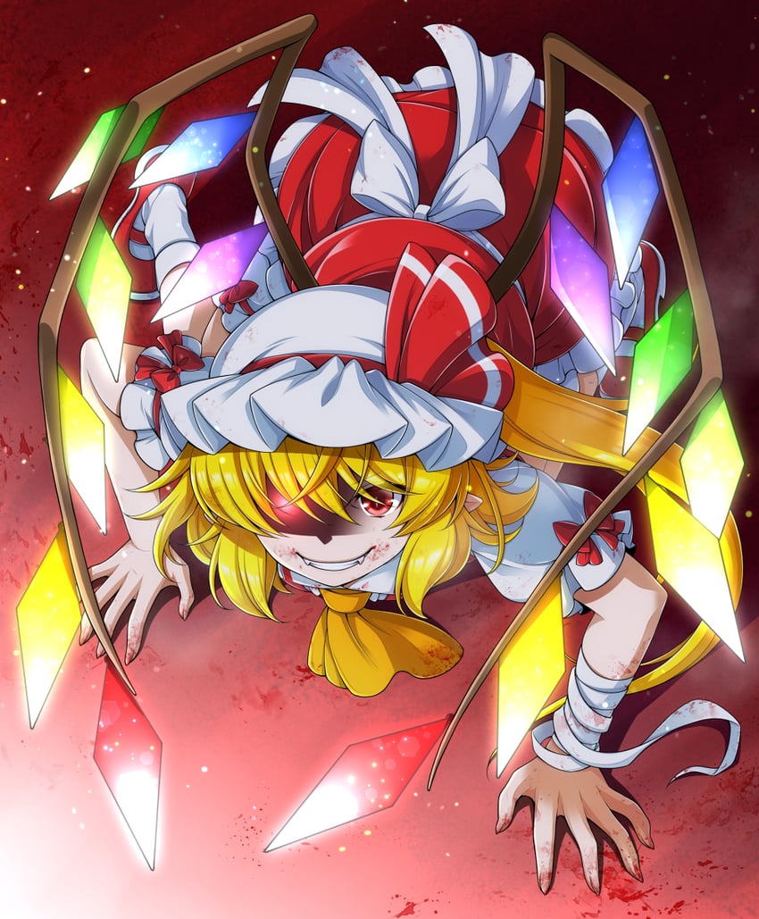 flandre scarlet (touhou) drawn by eichi_yuu