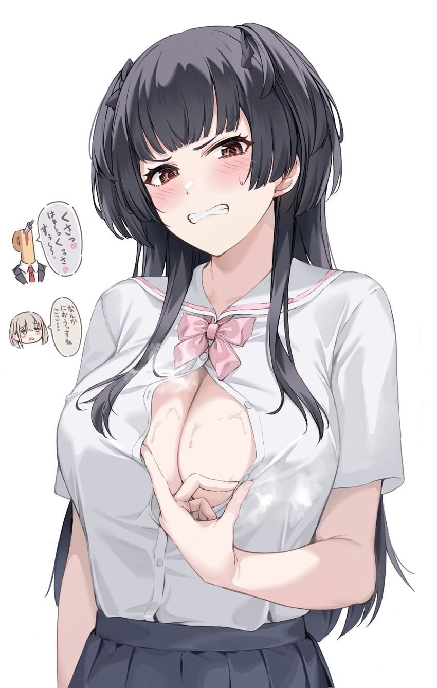 producer, mayuzumi fuyuko, and serizawa asahi (idolmaster and 1 more) drawn by mrpeanut_88