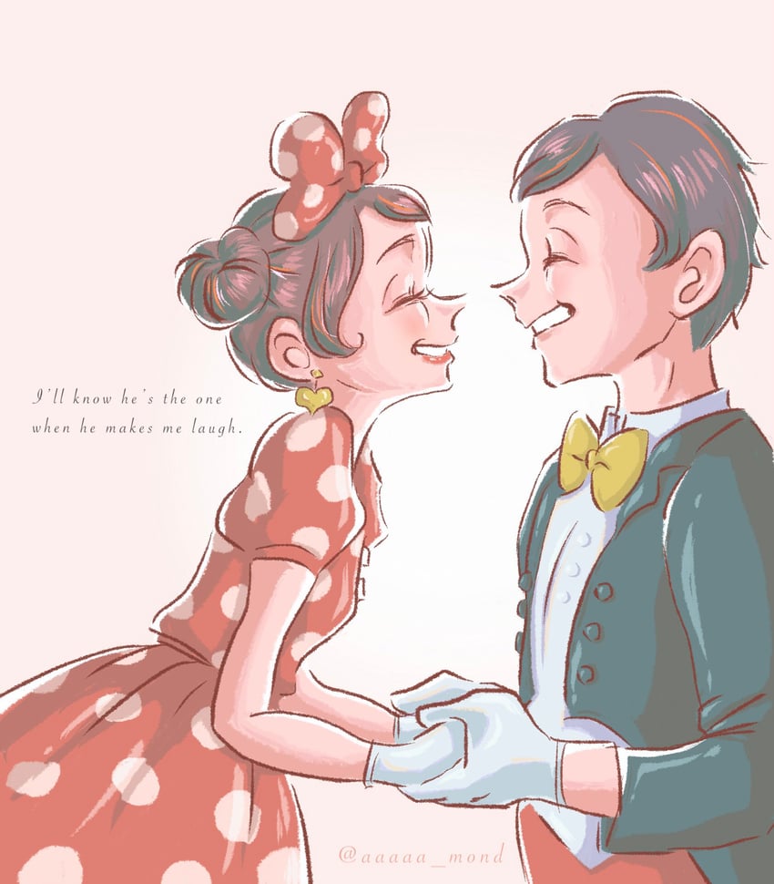 mickey mouse and minnie mouse (mickey mouse & friends) drawn by aaaaa_mond