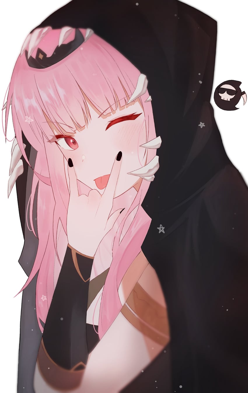 mori calliope and death-sensei (hololive and 1 more) drawn by yufu