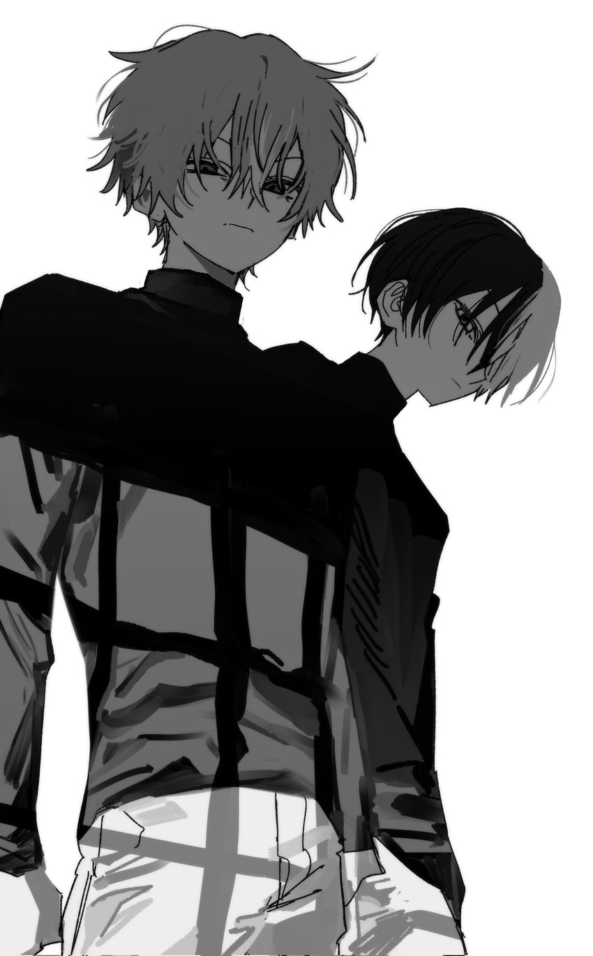 shinonome akito and aoyagi touya (project sekai) drawn by goguma_wagamja