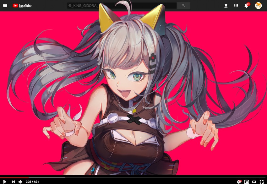 kaguya luna (the moon studio and 2 more) drawn by king_gidora
