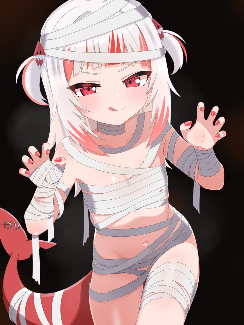 gawr gura (hololive and 2 more) drawn by mingkozus