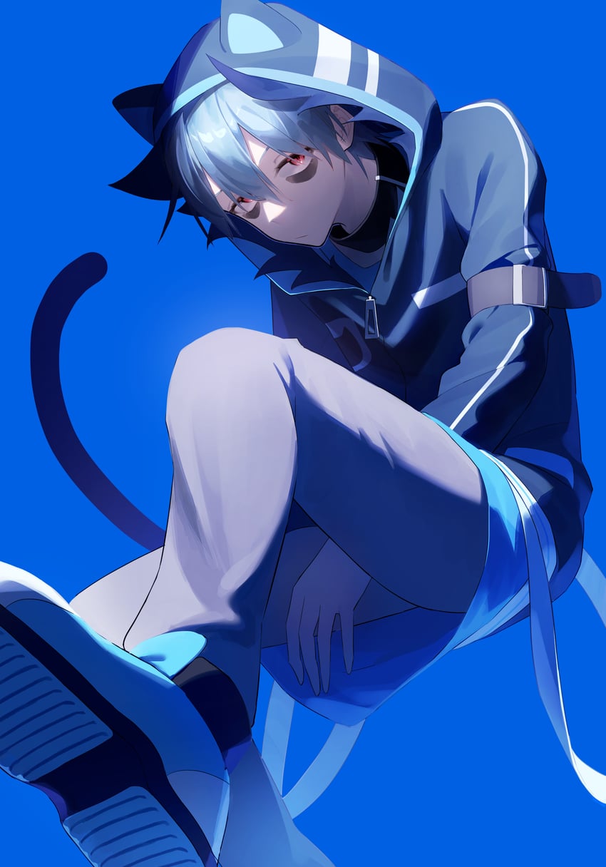 sleepy ash (servamp) drawn by mori_b_mori