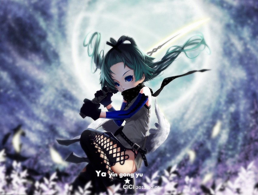 luo tianyi (vocaloid and 1 more) drawn by cici