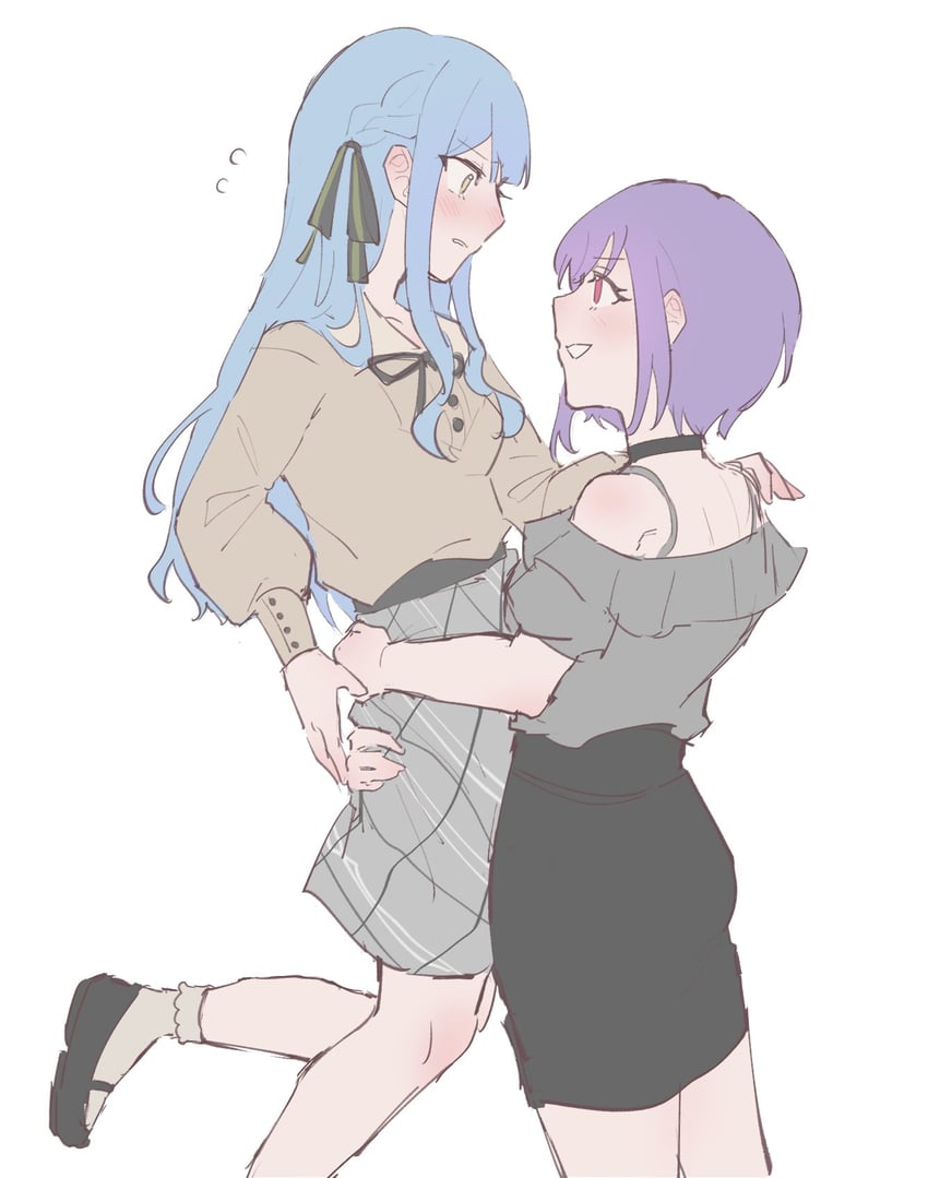 togawa sakiko and yuutenji nyamu (bang dream! and 1 more) drawn by hui_0w0