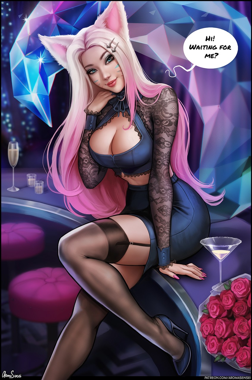 ahri, k/da all out ahri, and the baddest ahri (league of legends) drawn by aroma_sensei