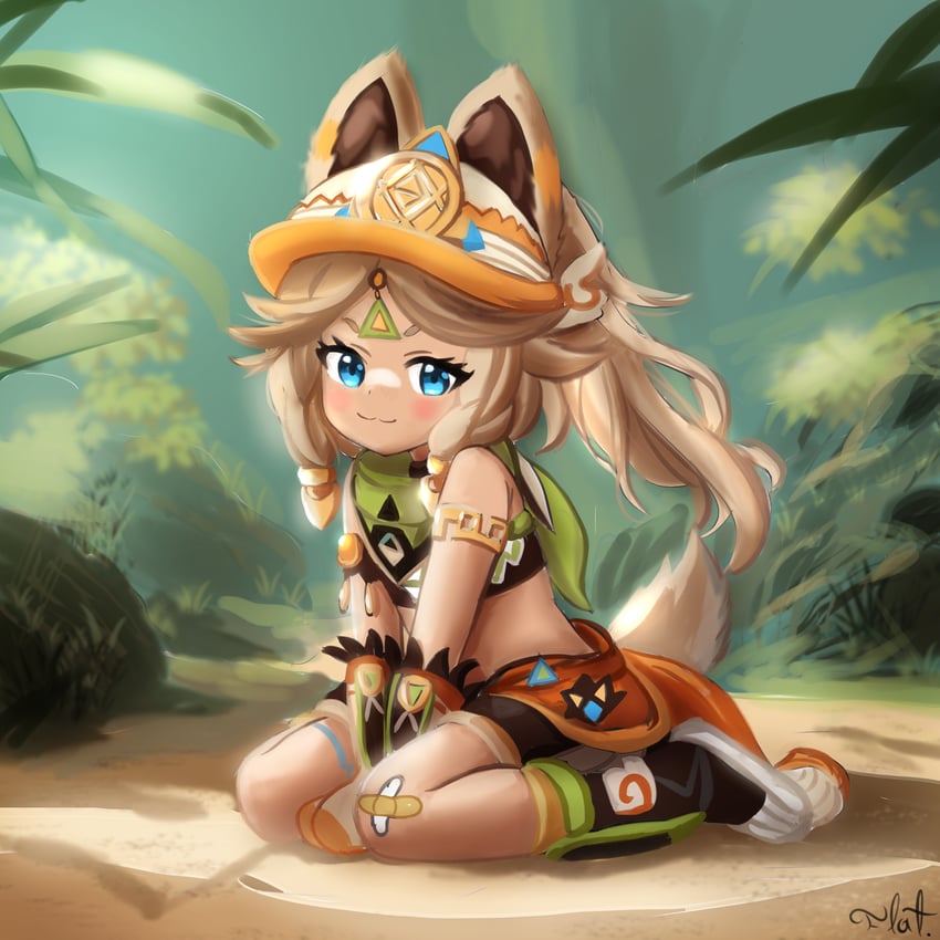kachina (genshin impact) drawn by flatculture