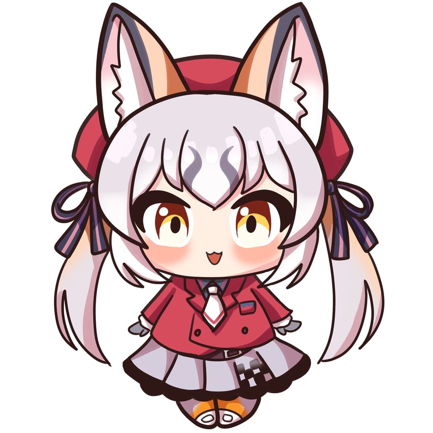 island fox (kemono friends and 1 more) drawn by hebi_neco