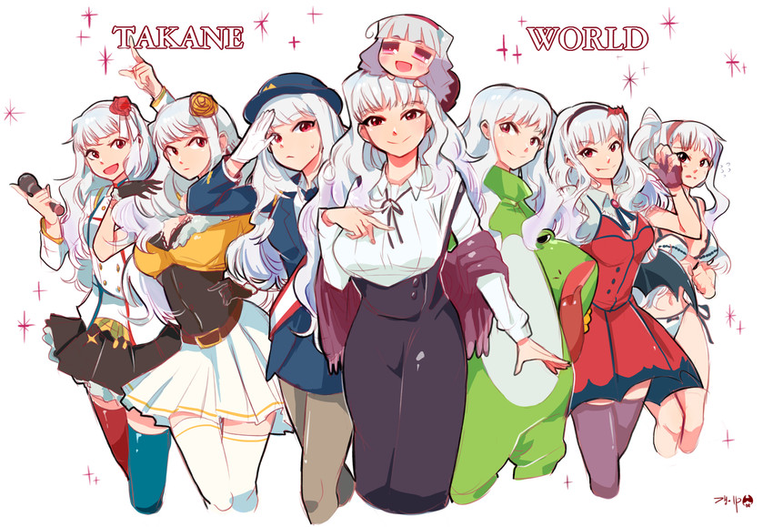 shijou takane and takanya (idolmaster and 1 more) drawn by tuxedo_de_cat