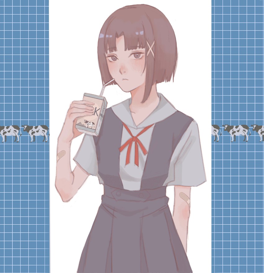 iwakura lain (neon genesis evangelion and 1 more) drawn by wod