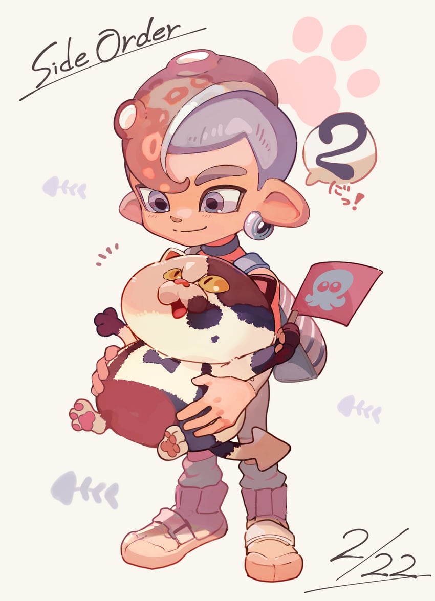 agent 8 and judd (splatoon and 2 more) drawn by mkakimikan