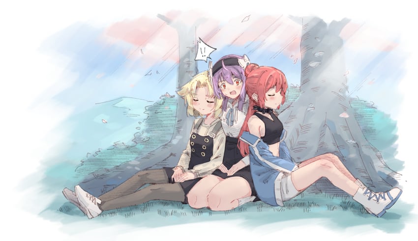 yurina, raika, and miruru (original) drawn by rune_(dualhart)