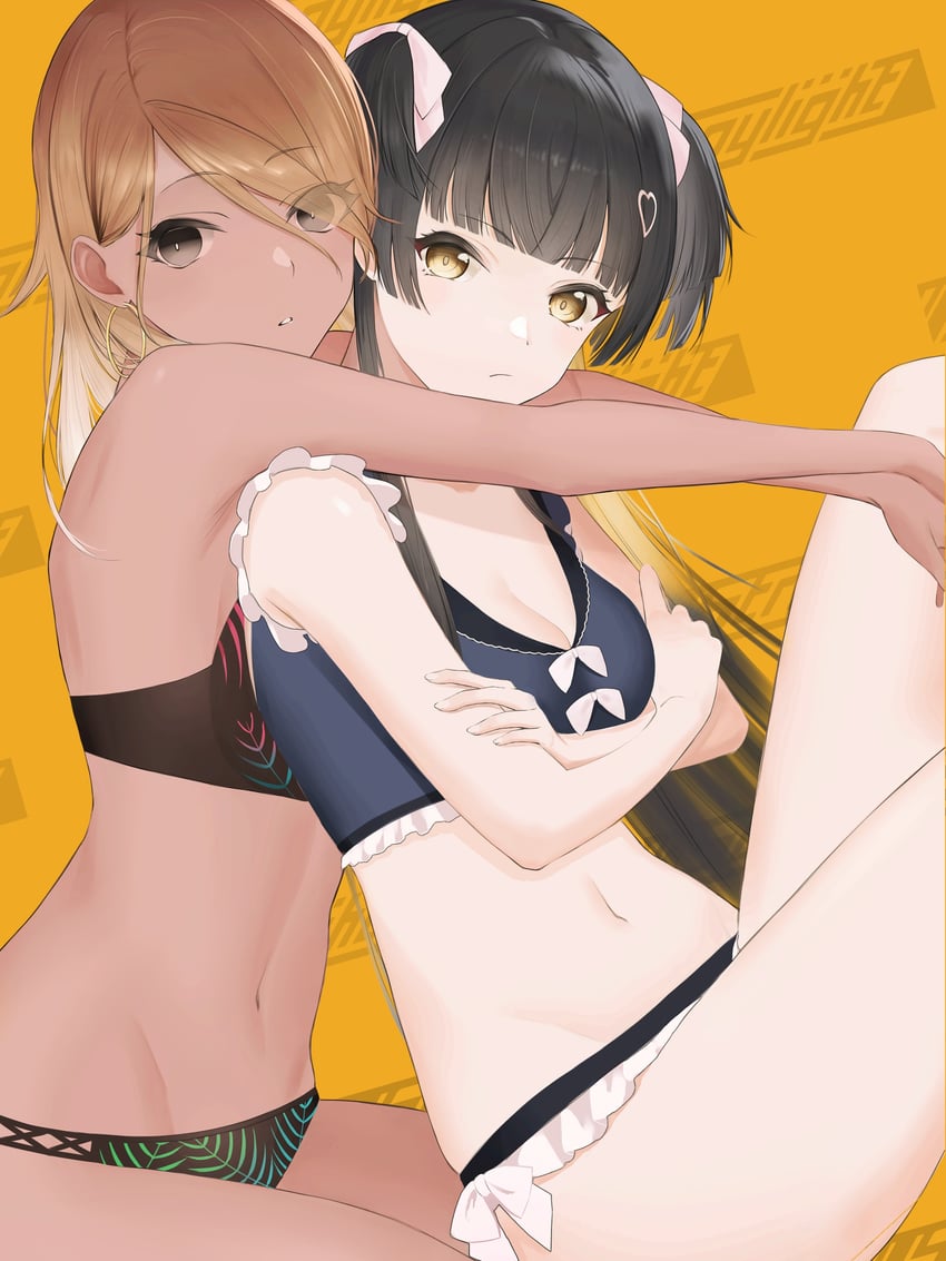 mayuzumi fuyuko and izumi mei (idolmaster and 1 more) drawn by seseri_aoba