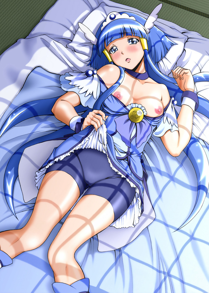 aoki reika and cure beauty (precure and 1 more) drawn by kijinaka_mahiro