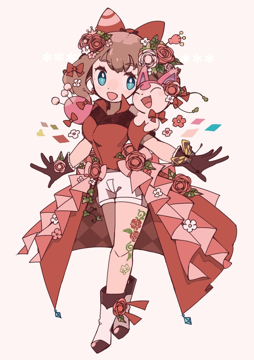 may and skitty (pokemon and 1 more) drawn by yukikokoro