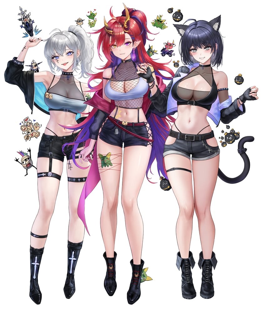 kurenai natsuki, terri nunna, and van (stardays) drawn by eruthu